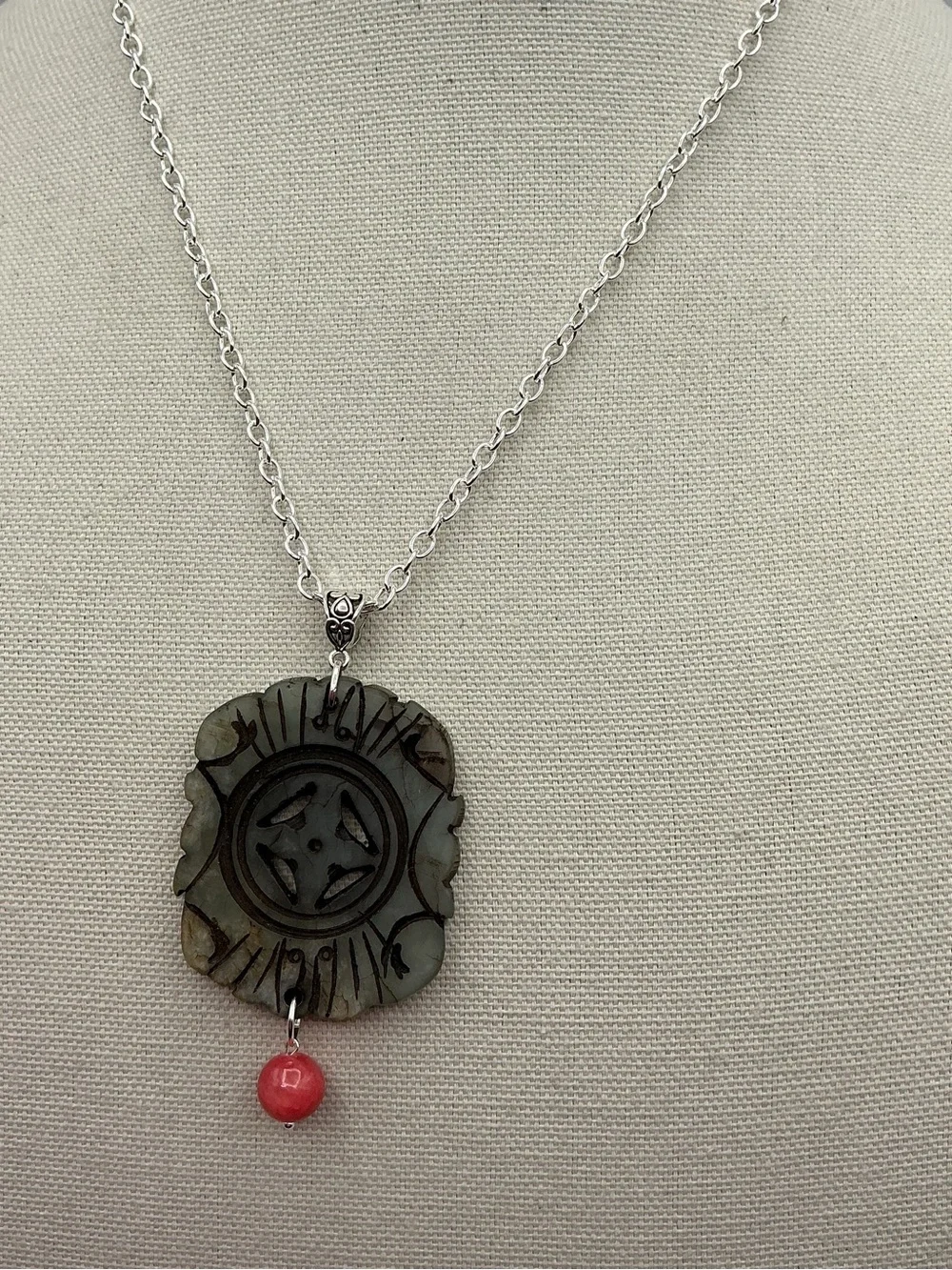 Vintage pendant vintage carved